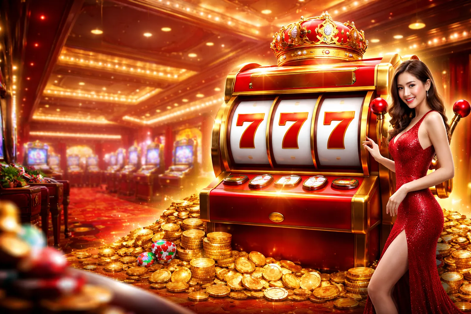 Hình ảnh chính máy đánh bạc hm88 code với biểu tượng jackpot lớn và ưu đãi độc quyền